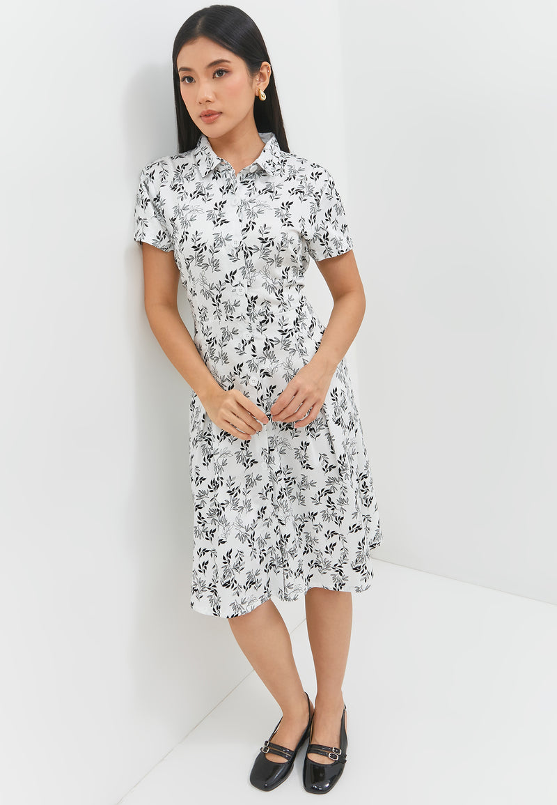 Agatha Flower Hitam Dress | G.43140