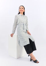 Mahira Green Stripe Tunic | G.1755