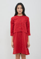 Fabiola Red Two Pieces Dress | G.4402