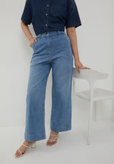 Wide Leg Jeans Light Blue Denim | G.3406