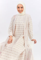 Geela X Aurelie Hermansyah Syamila Cream Two Set Dress | G.42126
