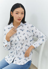 Tatum Flower Blue Shirt | G.11663
