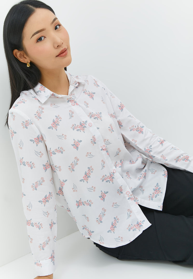 Tatum Flower Pink Shirt | G.11664