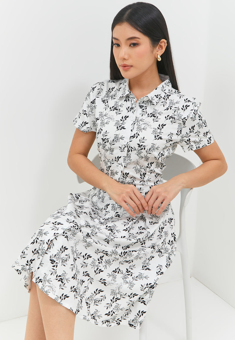 Agatha Flower Hitam Dress | G.43140