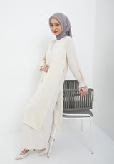 Amina Cream Two Set Dress | G.42136