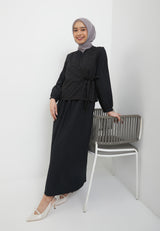 Noir Black Two Set Dress | G.42144