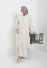 Amina Cream Two Set Dress | G.42136