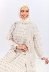 Geela X Aurelie Hermansyah Syamila Cream Two Set Dress | G.42126
