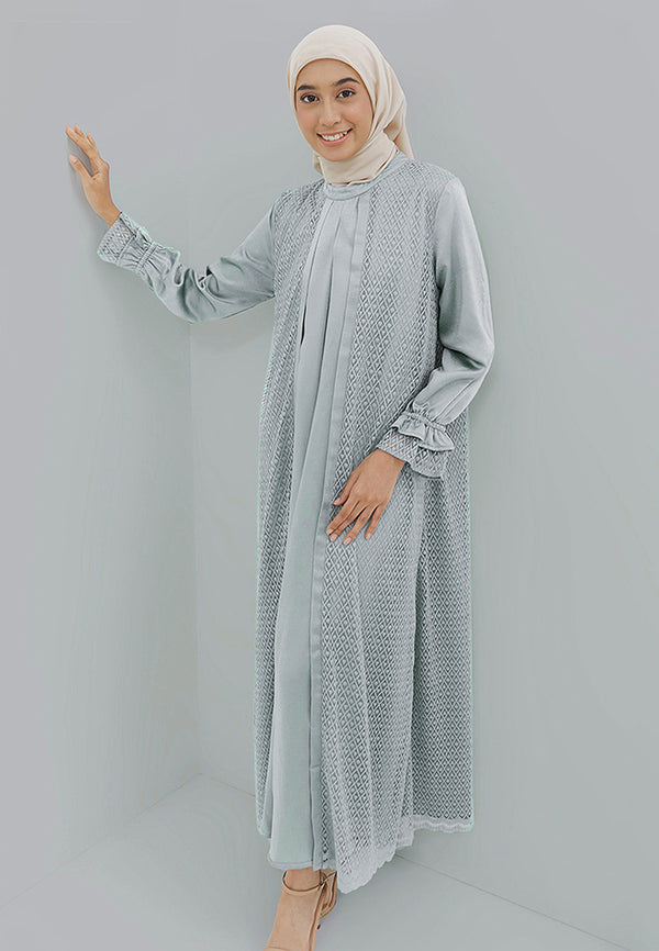 Geela X Aurelie Hermansyah  Alesha Two Set Dress Grey | G.42100