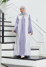 Geela X Aurelie Hermansyah Safiyah Two Set Dress Purple | G.4279