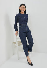 Taper Jeans Dark Blue Denim  | G.31125