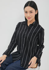 Ayara Black Stripe Shirt  |  G.11703