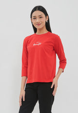 Haerin Carmine Red T-Shirt |  G.73118