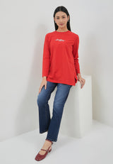 Kiara Carmine Red T-Shirt | G.8125