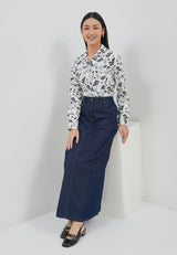 Alondra Blue Denim Skirt  | G.21145