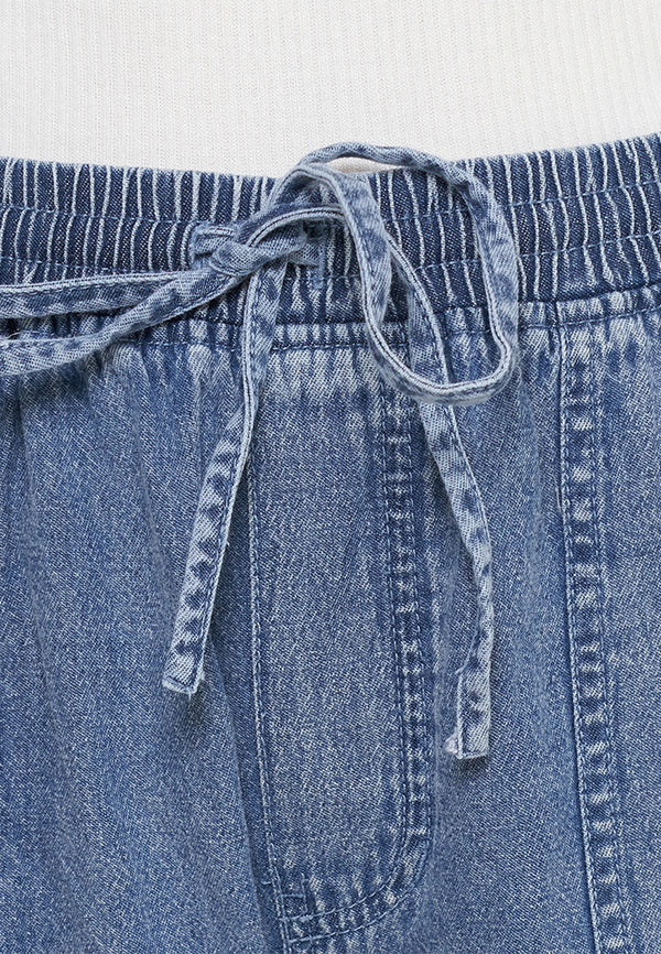 Ice wash drawstring pants denim 3207 | G.3207