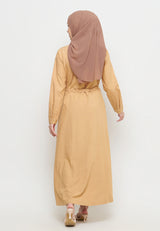 Laiqa Dress Brown | G.4210