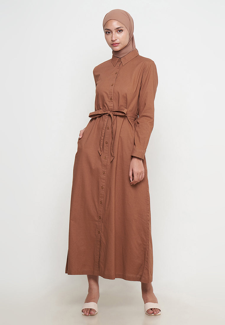 Senandika Dress Brown | G.4206