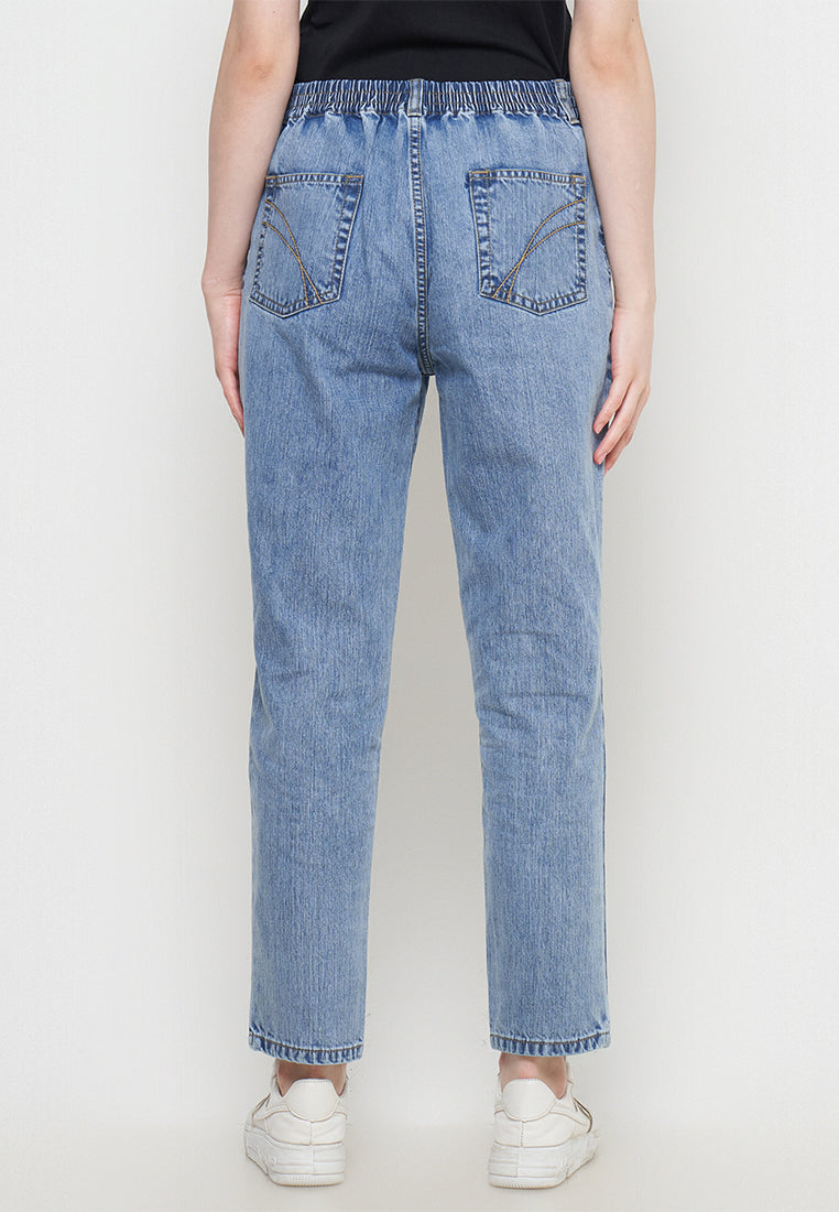 Medium wash rigid boyfried jeans 3607 | G.3607